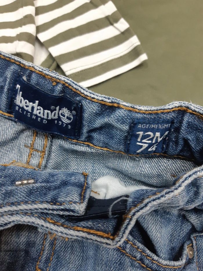 Lot de 2 hauts col roulé et jean 12 mois - photo numéro 3