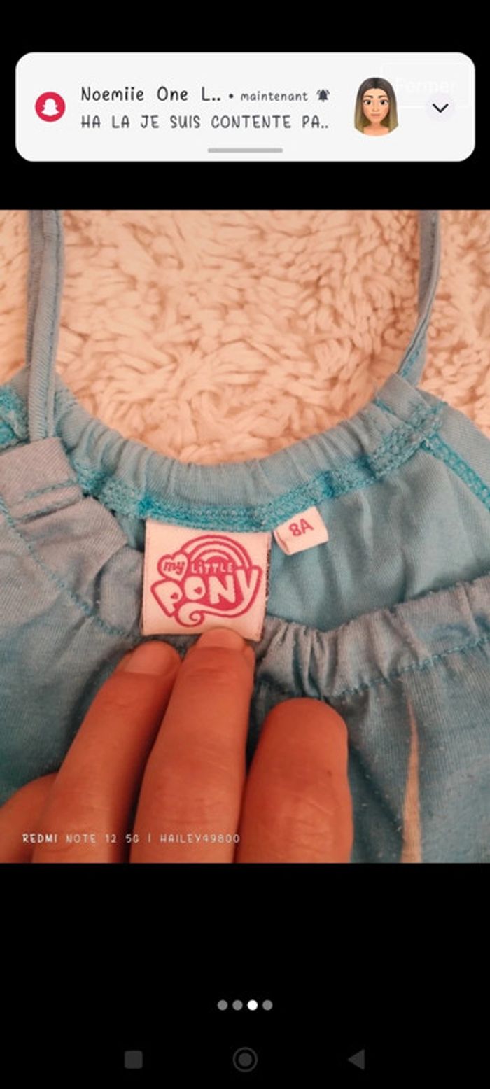 Chemise de nuit My little Pony taille 8 ans - photo numéro 3