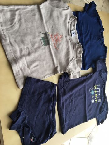 Lot de tee shirt et culotte petit bateau et absorba