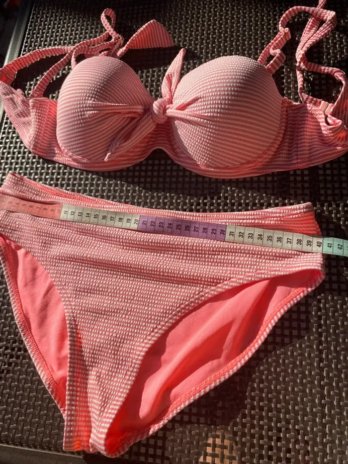 Joli bikini  👙 vichy rose 42 Fei - photo numéro 6
