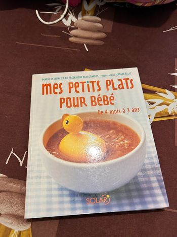 Livre cuisine pour bébé