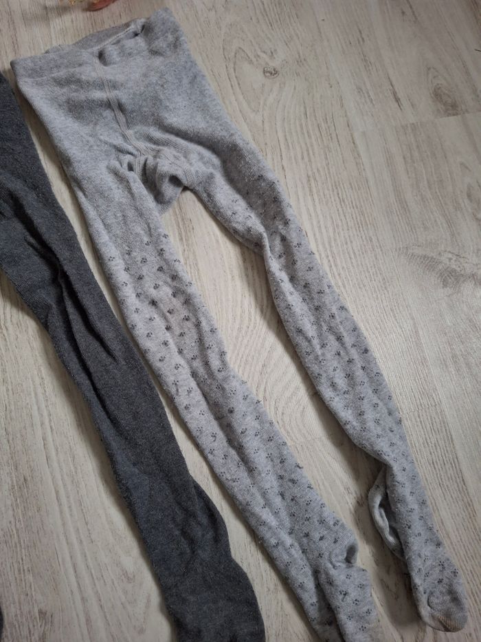 Lot collant gris chaud fille 4-5 ans - photo numéro 2