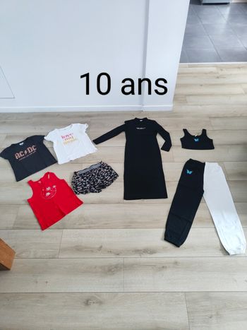 Lot vêtements printemps/été 10 ans 