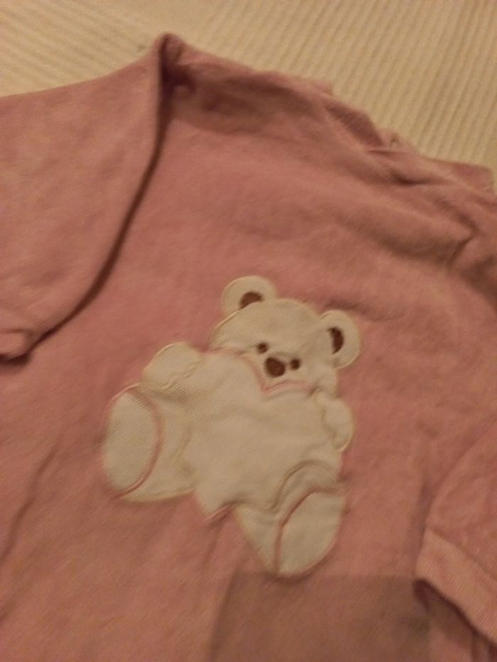 Grenouillère rose thème ourson 12 a 18 mois - photo numéro 2