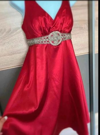 robe rouge touché soie