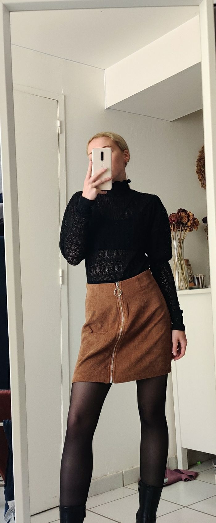 Jupe camel femme - photo numéro 3
