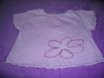 haut rose "obaibi" 12 mois