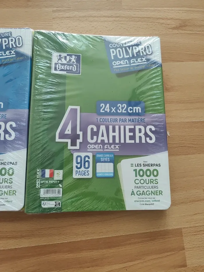 Lot 8 cahiers oxford 24/32 - photo numéro 2