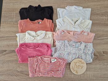 Lot tshirts bébé fille