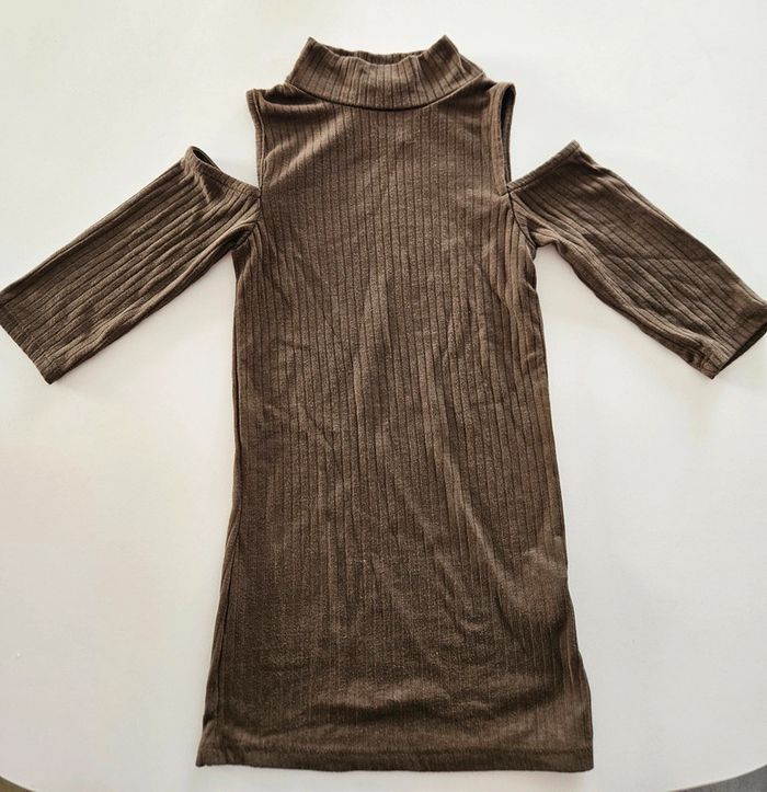 Tee-shirt épaules dénudées kaki  Jennyfer 34 #lora11femme34