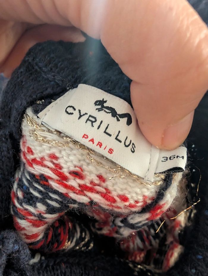 Robe pull Cyrillus jacquard en laine 3 ans - photo numéro 4
