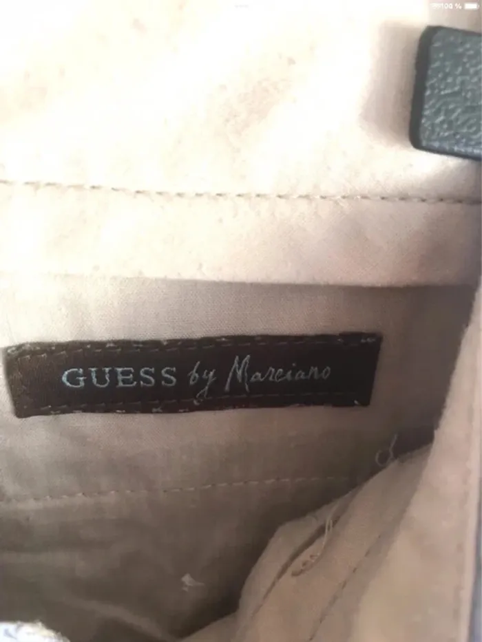 Pantalon bleu à rayures blanches Guess by Marciano taille 44 - photo numéro 5