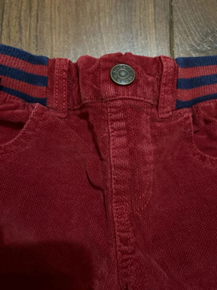 Pantalon en velours rouge sergent major 3 ans - photo numéro 7