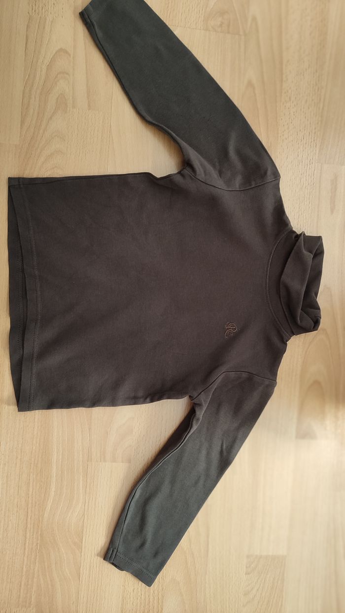 col roulé 6 ans marron