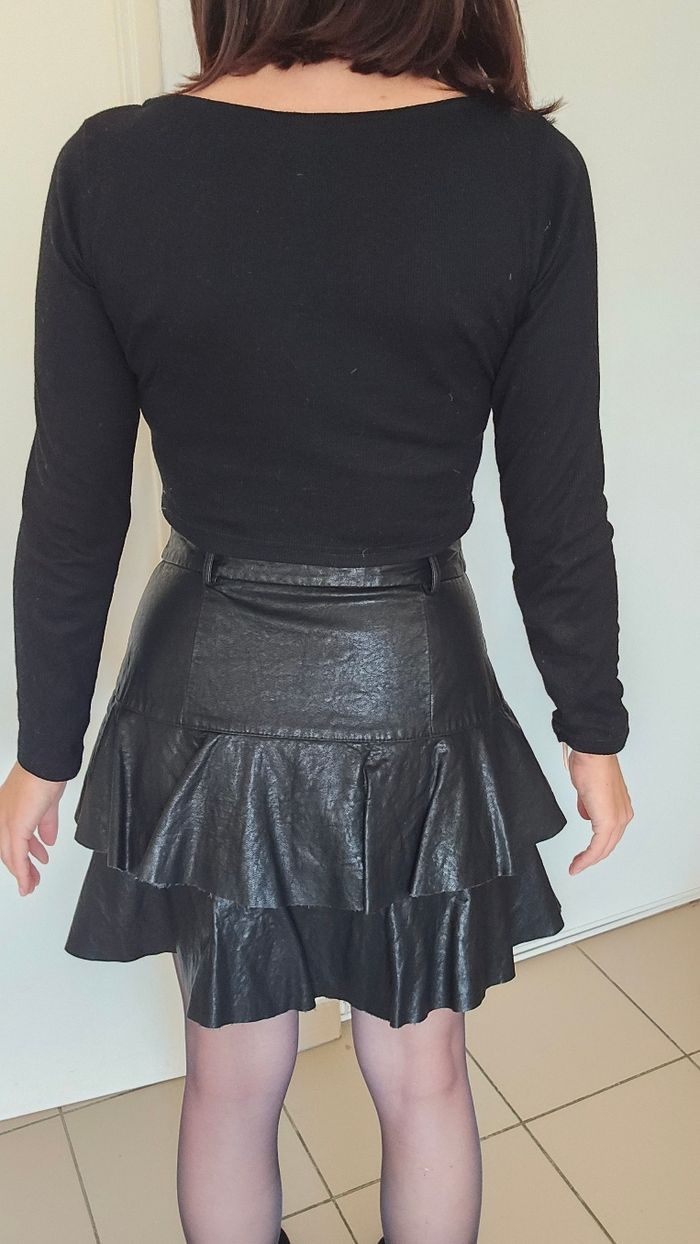 Jupe similicuir zaea taille 36 - photo numéro 4