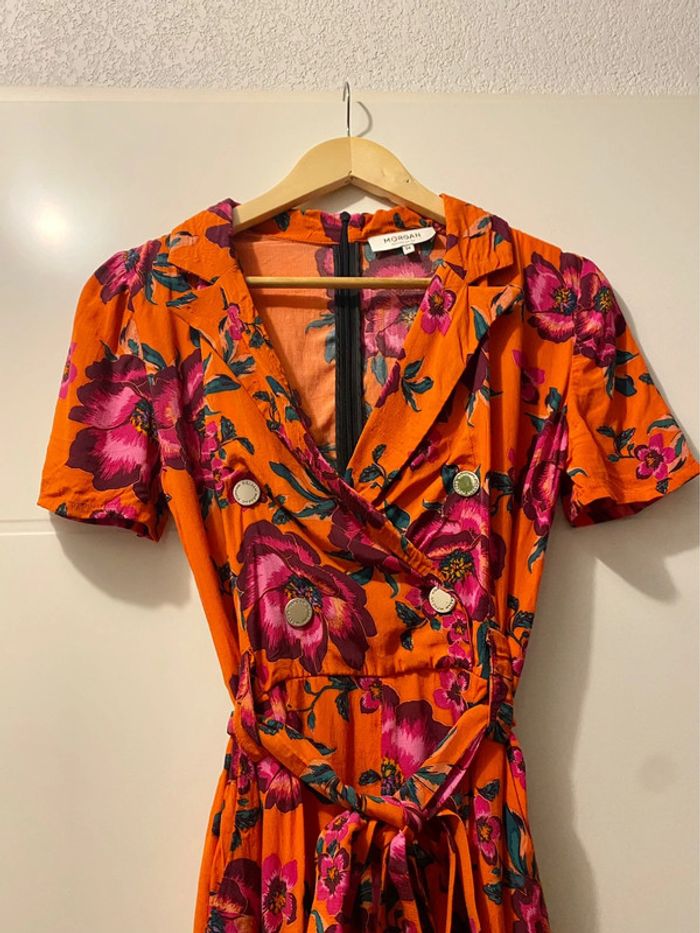 Combinaison short été motif à fleurs taille 34 morgan de toi - photo numéro 3