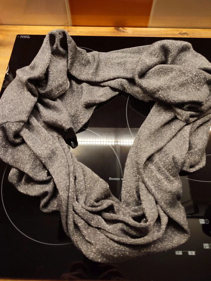 Snood argenté