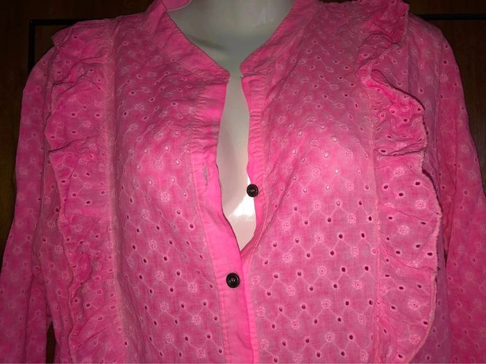Blouse manches longues rose April Vintage - photo numéro 3