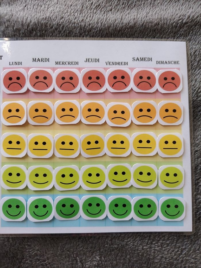Tableau comportement plastifié conçu pour les enfants - photo numéro 3