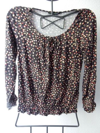 Tee Shirt noir à pois Comme une femme