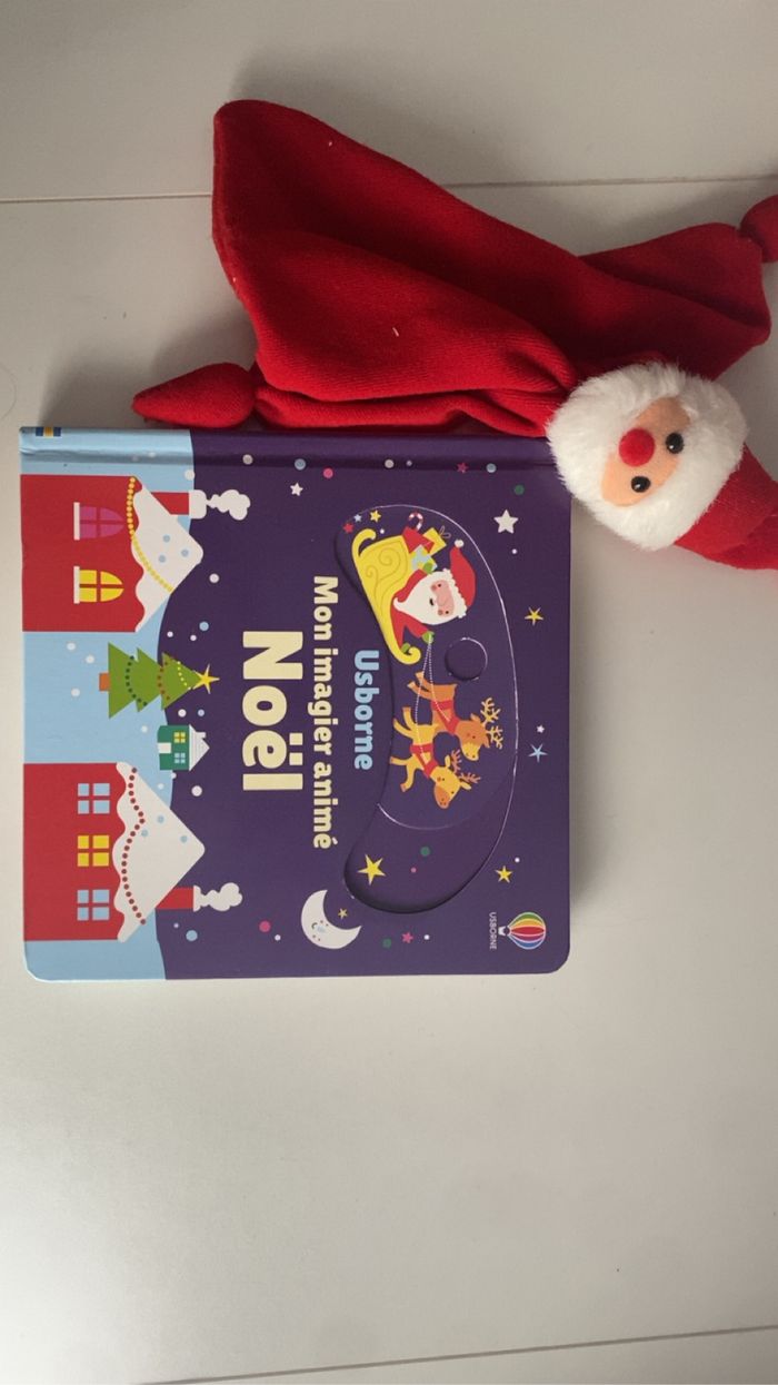 Livre imagier de Noël + doudou offert