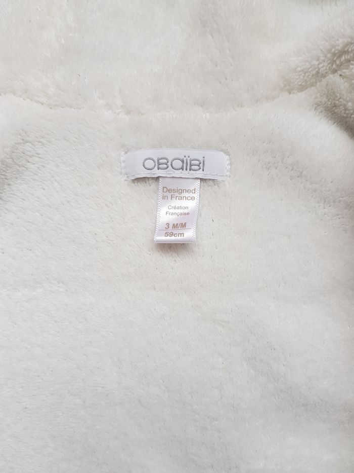 💙 Gilet fourré à capuche - Obaibi - 3 mois 💙 - photo numéro 6