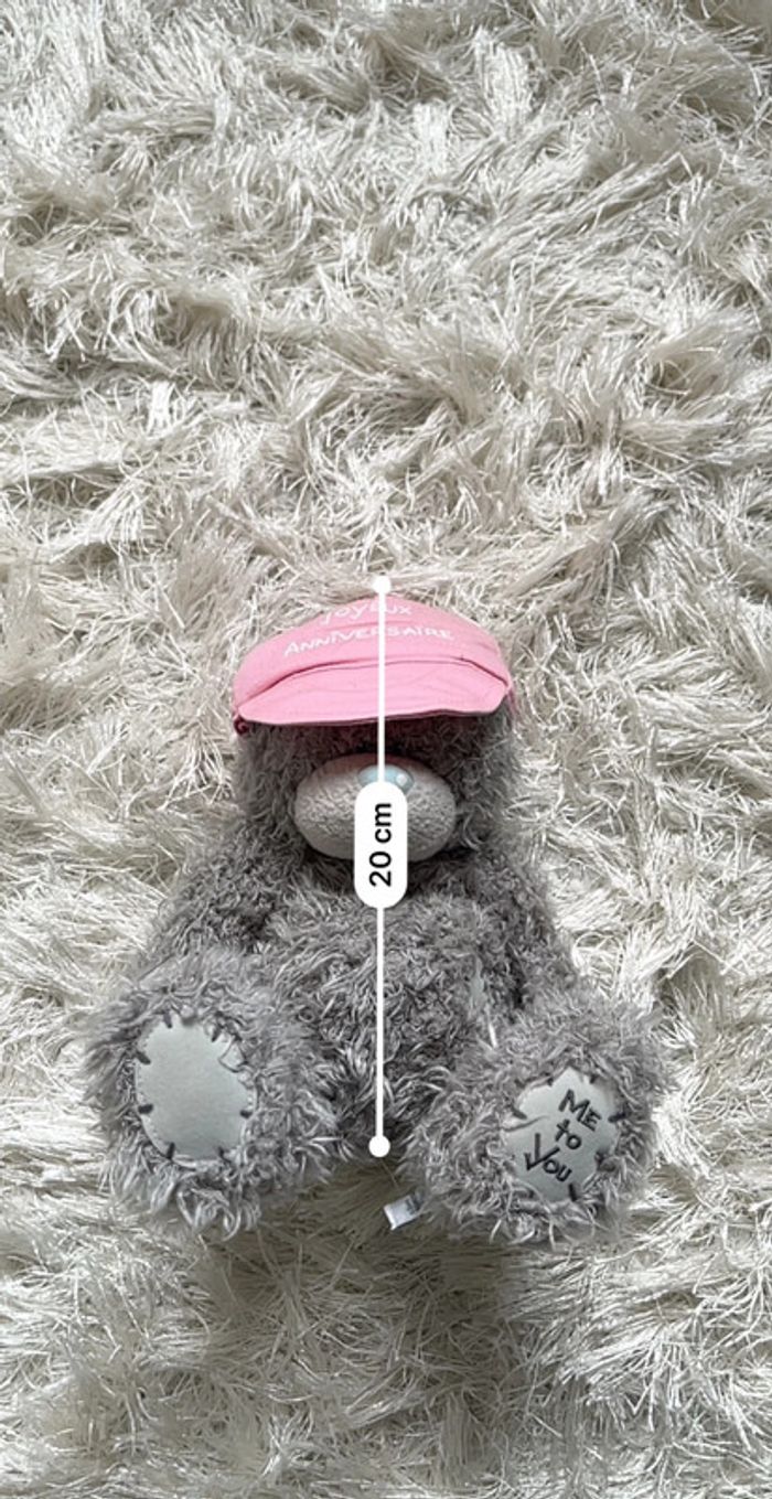 Peluche Me to you Joyeux anniversaire 20cm - photo numéro 2