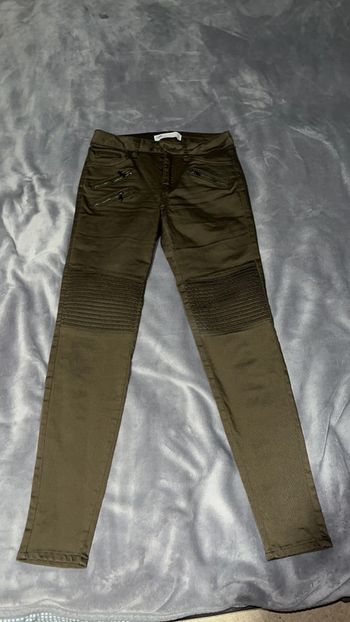 Zara femme jeans slim kaki XS 34