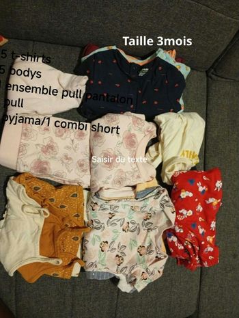 Lot vêtements 3 mois fille