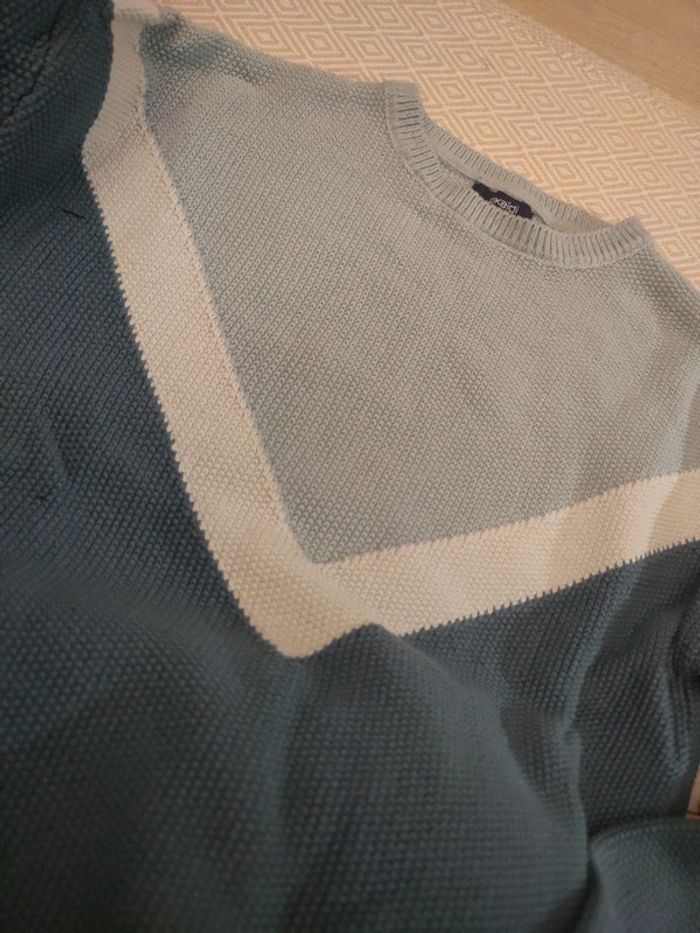 Pull Okaïdi bleu 10 ans - photo numéro 2