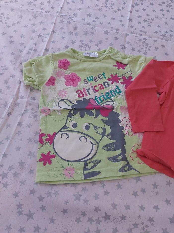 Lot 2 Tee-shirt 18 mois - photo numéro 2