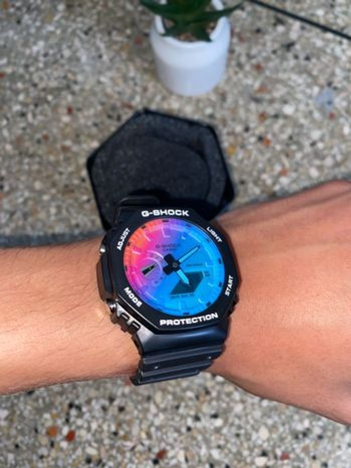 gshock noir arc en ciel - photo numéro 2