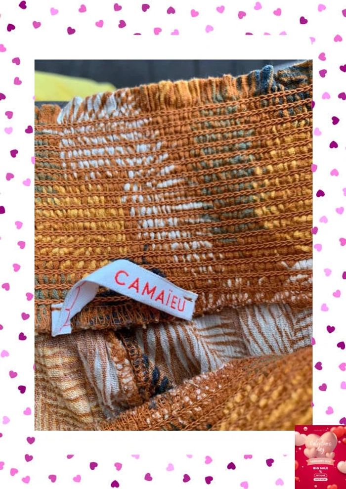 Très joli short Camaïeu avec large bande élastique dans la taille Camaïeu. Taille M - photo numéro 6