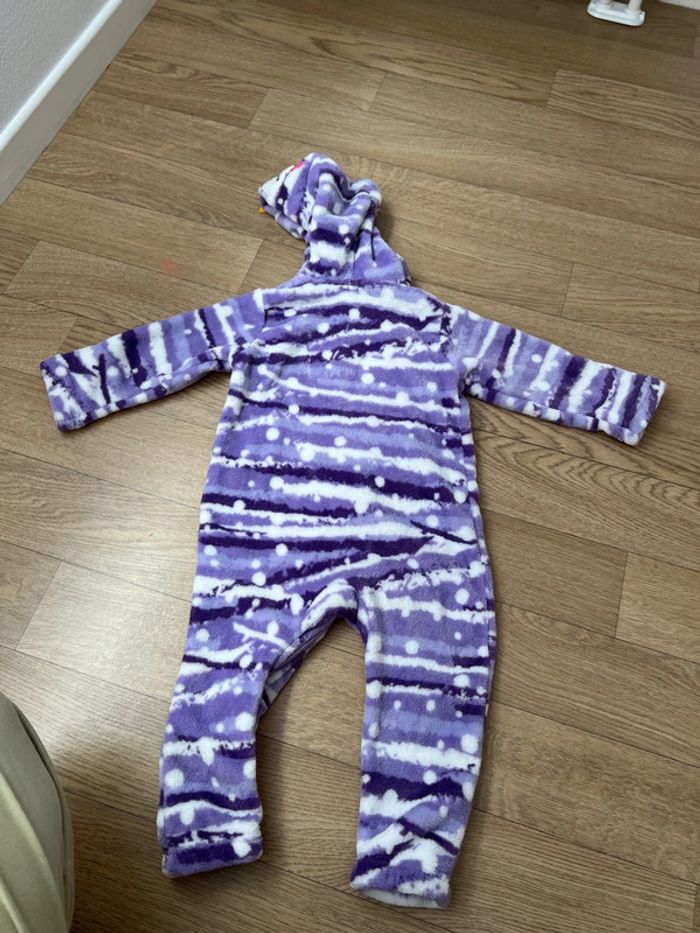 Pyjama combi une piece 24 Mois Neuf violet lilas - photo numéro 5