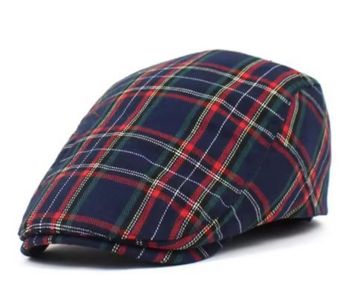 Béret Vintage Ecossais - Bleu