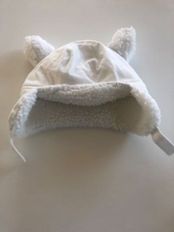 Chapka blanc bébé
