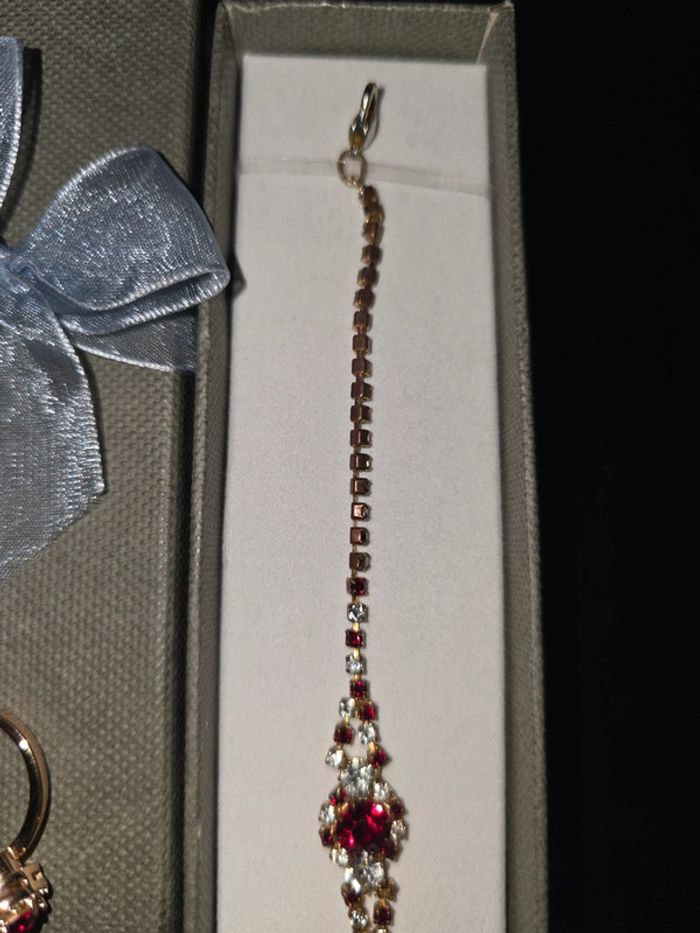 Coffret cadeau bijoux dorés bague + bracelet - photo numéro 3