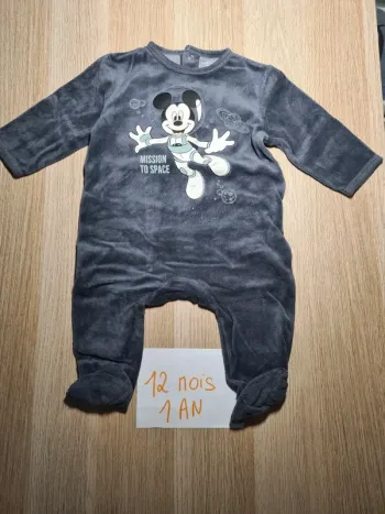 Pyjama velours mickey