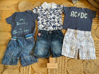 Lot été six mois 3 ensembles dpam acdc