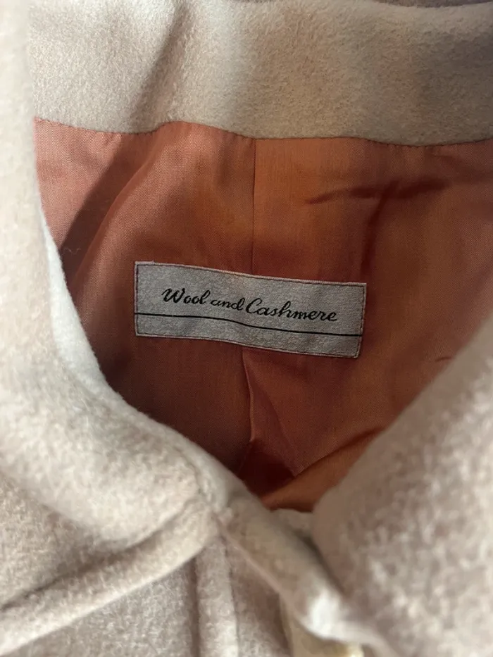 Manteau long Wool and Cashmere Sonia – nuances beige/marron, laine & cachemire, taille 50 - photo numéro 4