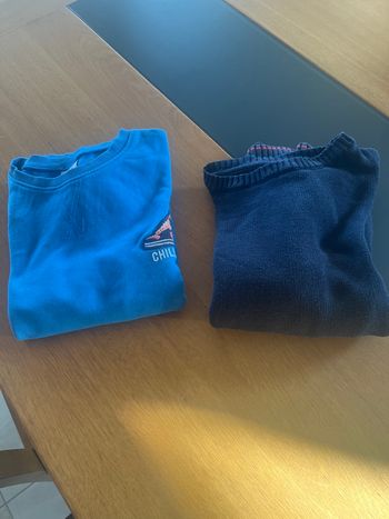 2 pull/sweat garçon 