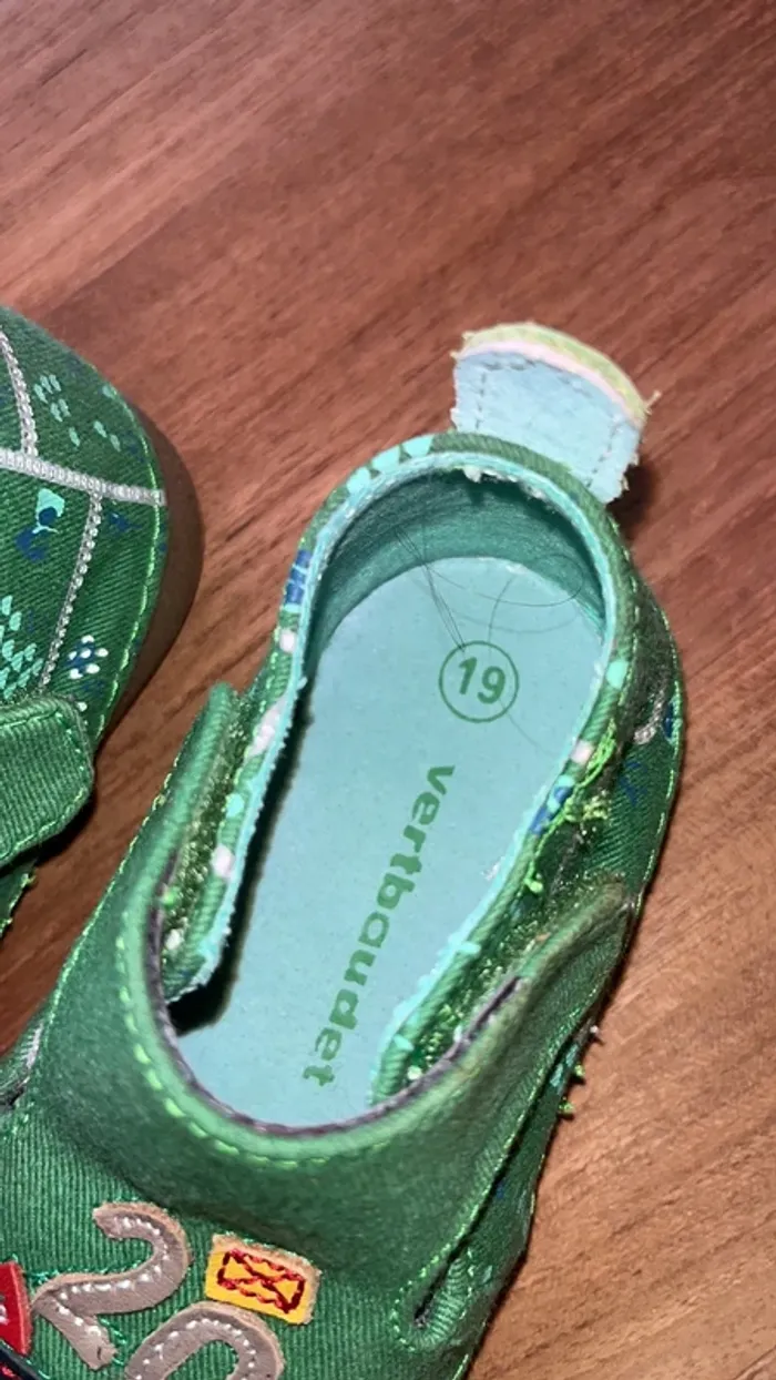 Chausson vertbaudet t19 vert - photo numéro 2