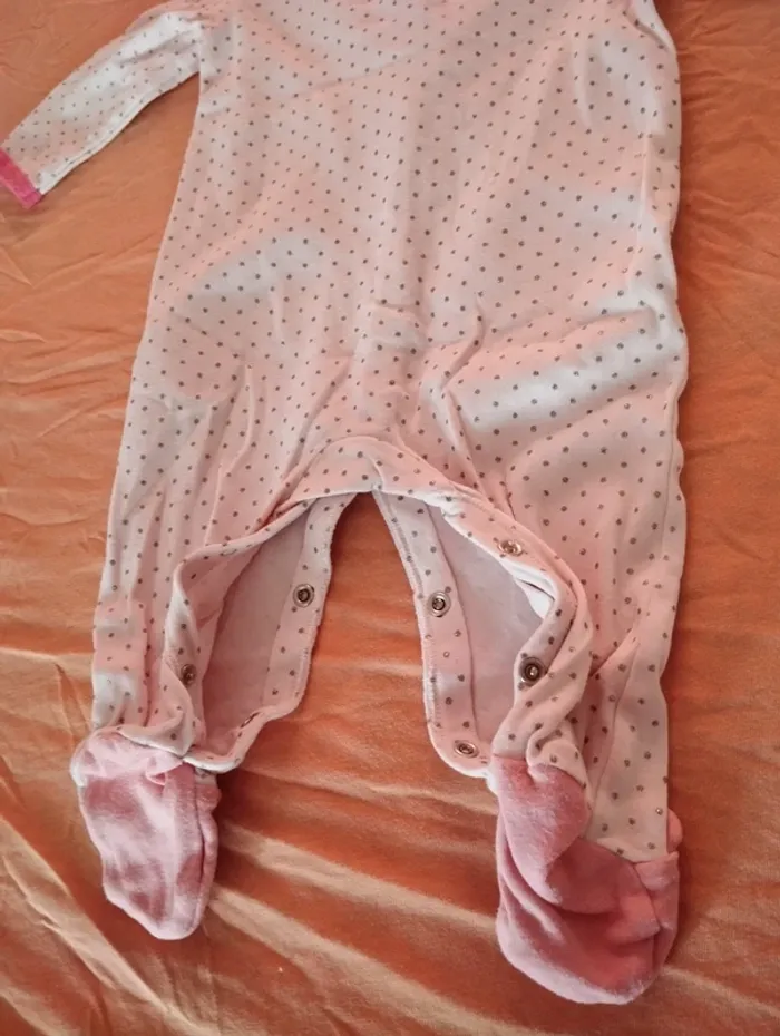 * Pyjama rose, blanc, argenté T6M BabiesRus - photo numéro 3