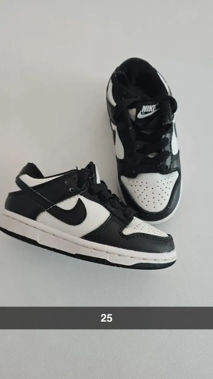 Basket nike dunk noir et blanche