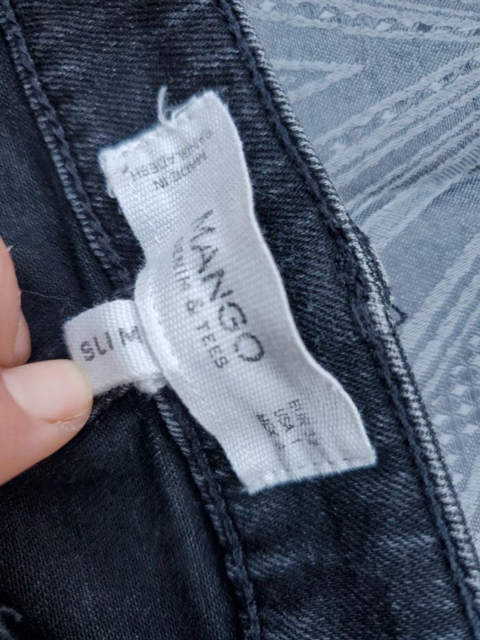 Pantalon jean slim noir Mango 32 - photo numéro 7