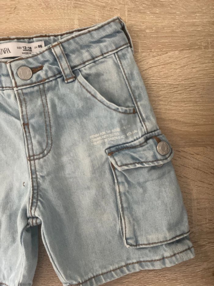 Short en jean Zara 12-18 m - photo numéro 2