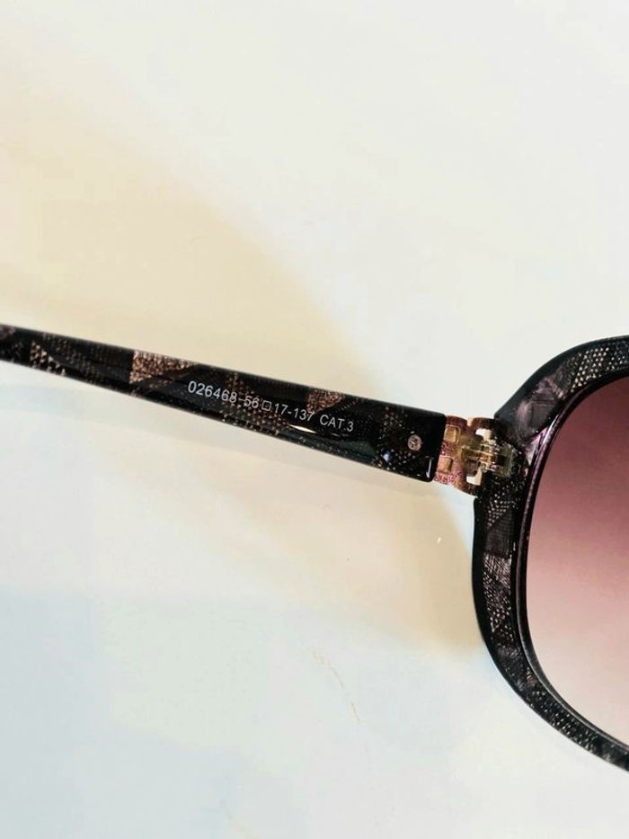 Lunette de soleil femme masque marron verres dégradés UV protection catégorie 3 - photo numéro 6