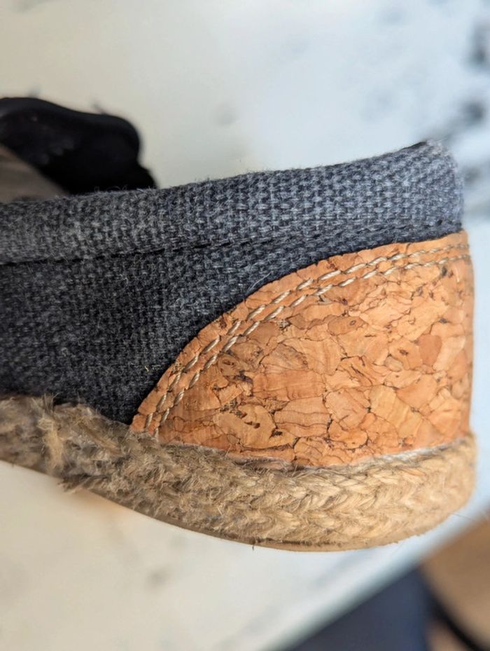 Espadrilles en toile gris foncé Tams – pointure 29 - photo numéro 3