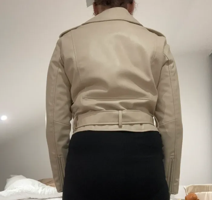 Veste blazer perfecto femme en cuir zara - photo numéro 3