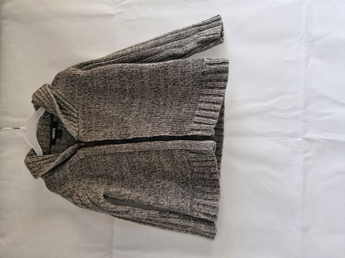 Gilet zippé 4 ans Liberto Gris chiné